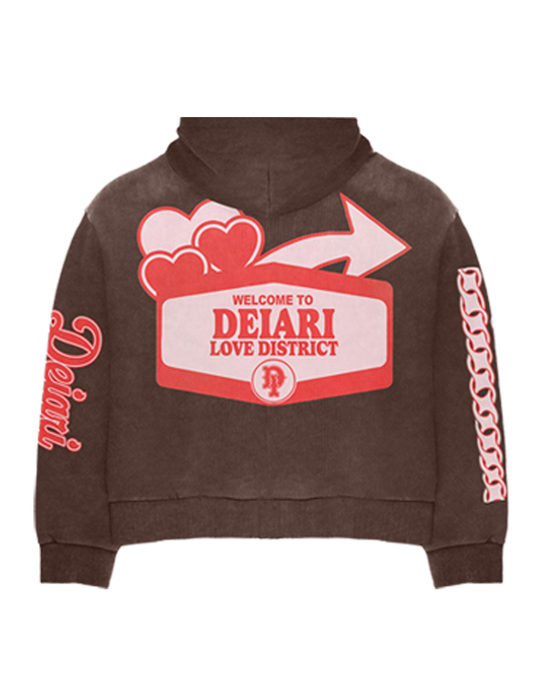 "Love District" Zip Up Jacket