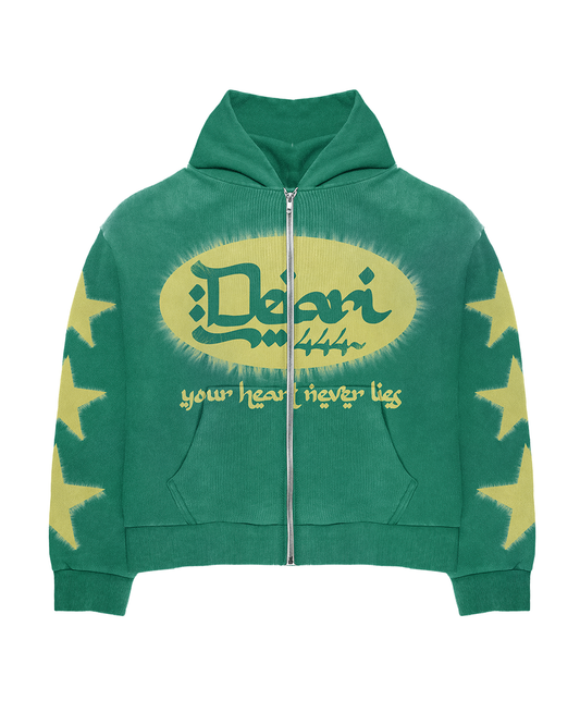 "Your Heart Never Lies" Zip Up Jacket